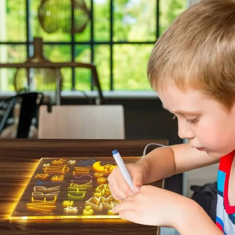 Tableta de dibujo iluminada Fuegokids™